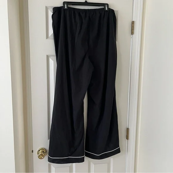 J. Crew Dreamy Cotton-Blend Pajama Top and Pant Set, Size XXL, Black White, NWT - Picture 5 of 12